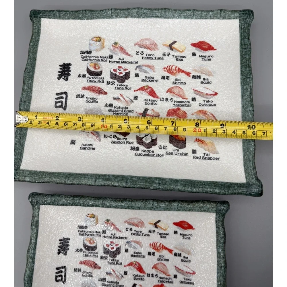 Japanese Pottery Sushi Picture Menu‎ Plate English Japan Translation Sashimi